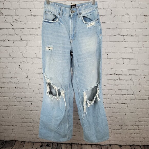 BDG Urban Outfitters Skater Baggy Distressed Denim Jeans Size 24 (24x33) - Picture 1 of 14